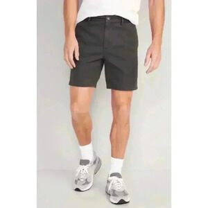 Old Navy Gray Slim Built-In Flex Ultimate Chino Shorts 7 IN inseam NEW NWT